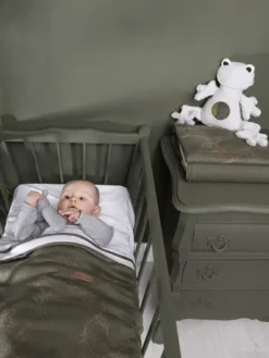 BABY´S ONLY - aktiviteettilelu peilillä sammakko, harmaa