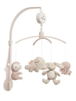BABY´S ONLY - mobile pinnasänkyyn Animals, old pink/warm linen