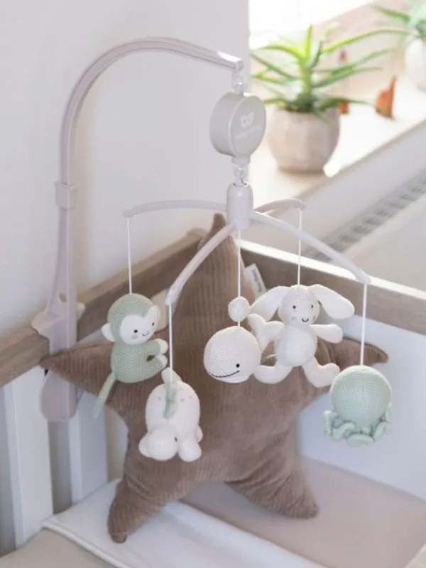 BABY´S ONLY - mobile pinnasänkyyn Animals laurel green/warm linen
