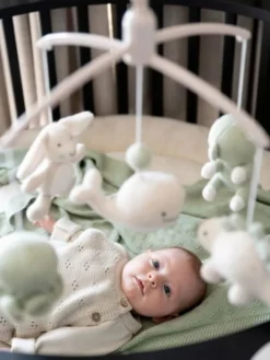 BABY´S ONLY - mobile pinnasänkyyn Animals laurel green/warm linen