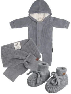 Baby's Only - vauvan neulehuivi - Grey