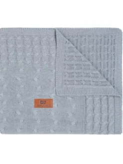 BABY´S ONLY - Vauvan palmikkoneulos torkkupeitto, Grey