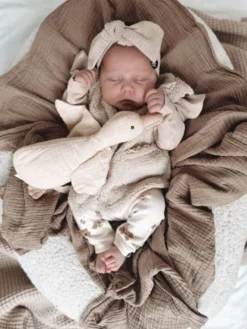 Babystyling vauvan röyhelöbody Sand