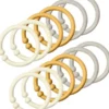 BIBS tutit Bibs Loops rengas, 12kpl, Ivory/Honey/Sand