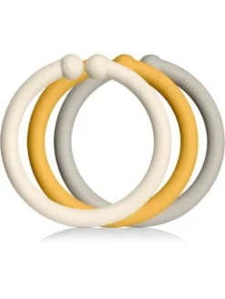 BIBS tutit Bibs Loops rengas, 12kpl, Ivory/Honey/Sand