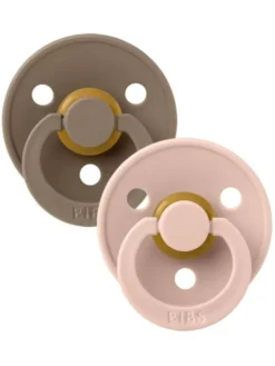 BIBS - vauvan tutti 2-PACK 0-18kk - Dark Oak / Blush