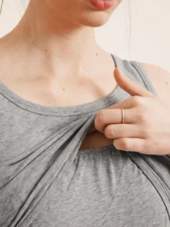 Boob Deign - ietytoppi Caic Tank Top Grey eange