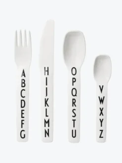 DESIGN LETTERS lasten ruokailuvälineet ABC