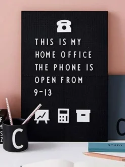 DESIGN LETTERS - Letter Board A4, musta