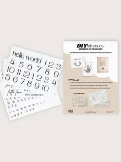 DIY Milestone Siirtokuvat – Tee itse vauvan kuukausi- ja vuosikuvat