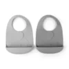 Done by deer - Peekaboo silikoninen ruokalappu 2-PACK - Elphee Grey