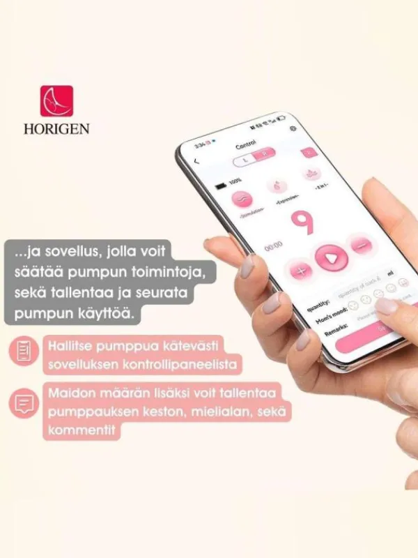 Horigen rintapumput Horigen Sähkökäyttöinen rintapumppu - Double Handsfree Easemore