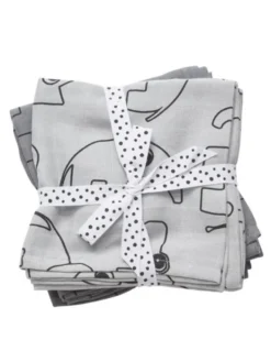 Done by deer Iso kapaloliina 120x120 Contour Grey 2-pack -