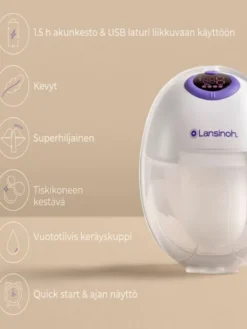 LANSINOH puettava rintapumppu Double