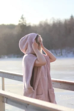 Luin Living Ponchopyyhe, 4 eri kokoa, Dusty Rose