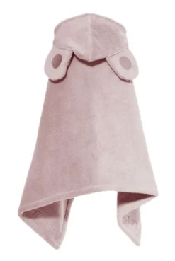 LUINLIVING Luin Living Vauvapyyhe nallenkorvilla 0-5v, Dusty Rose