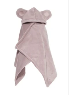 LUINLIVING Luin Living Vauvapyyhe nallenkorvilla 0-5v, Dusty Rose