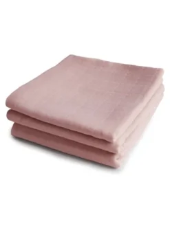 MUSHIE Luomupuuvillainen harso 3-Pack, blush |