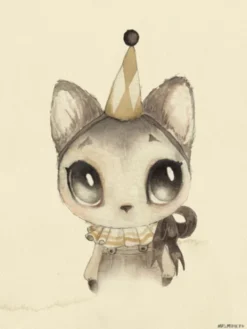 MRS MIGHETTO - Dear Meow juliste 30x40