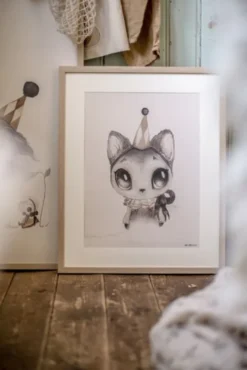 MRS MIGHETTO - Dear Meow juliste 30x40