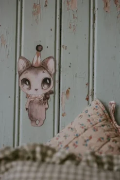 MRS MIGHETTO DEAR MEOW - Seinätarra