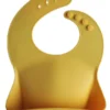 MUSHIE silikoninen ruokalappu (mineral yellow)