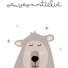 Onnittelukortti nalle - vauvaonnittelut