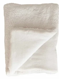 Pehmeä teddy peitto 100×75 cm, white