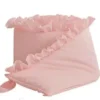Pinnasängyn reunan suoja röyhelöllä 360cm, dusty pink