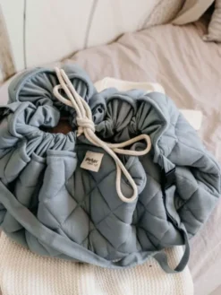 Play&Go leikkimatto/lelupussi Organic Soft, Dusty Blue