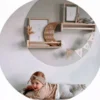 Rosini baby & kind design Rosini puinen kirjaintaulu, kuu