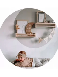 Rosini baby & kind design Rosini puinen kirjaintaulu, kuu