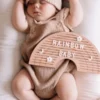 Rosini baby & kind design Rosini puinen kirjaintaulu, sateenkaari