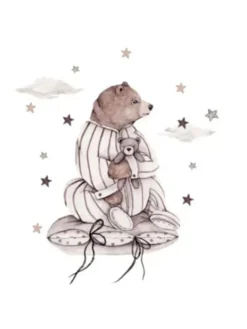 Seinätarra Setti 100x100cm, Dreamers Bear