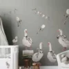 Seinätarra Setti 100x50cm, Geese