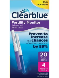 Testipuikot hedelmällisyysmonitoriin Clearblue 20 + 4 kpl
