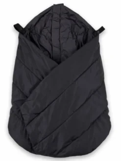 Voksi Carrier Cover – Kantorepun lämmin tuulisuoja vauvalle, Black