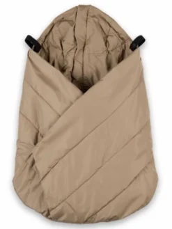 Voksi Carrier Cover – Kantorepun lämmin tuulisuoja vauvalle, Dark Sand
