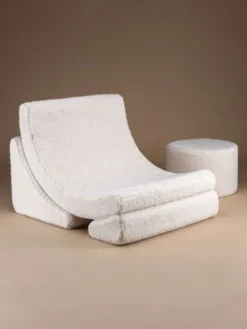 WIGIWAMA - Lasten kuutuoli Cream White