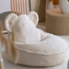 WIGIWAMA - Lasten säkkituoli Teddy Cream White Bear