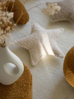 WIGIWAMA - Tähtityyny Teddy Cream White